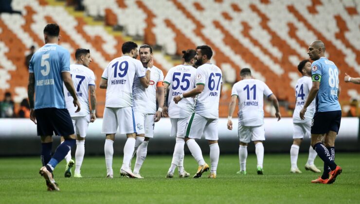 Adana Demirspor’ u uzatmalarda 4-2 mağlup eden Rizespor, son 16’ ya kaldı