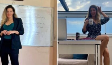 Takipçi sayısını arttırmak için derse dekolte kıyafet ve mini etekle giren öğretmen tepkilerin hedefi oldu