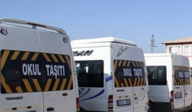 Yüzlerce okul servis aracı trafikten men edildi