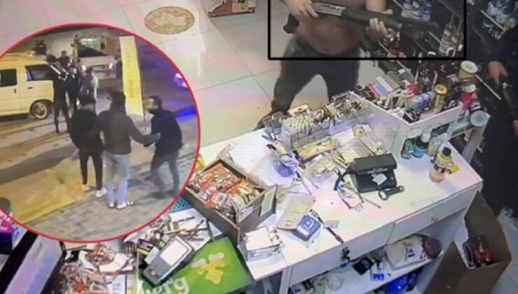 Trafik magandaları önce yol verme kavgası etti, sonra da pompalı tüfeklerle tekel bayini basıp dehşet yaşattılar