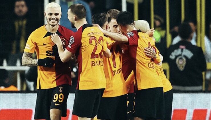 Türkiye’ nin derbisini  Galatasaray kazandı