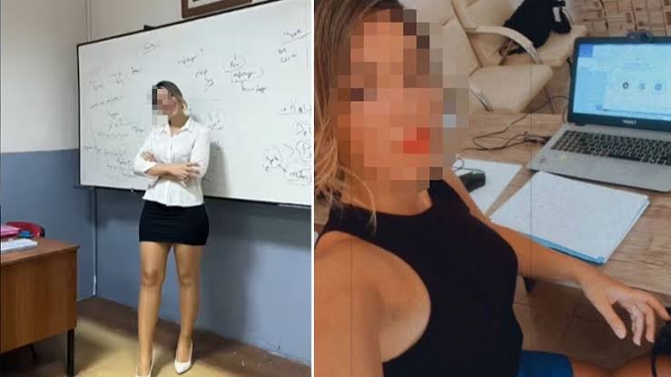 Minili, dekolteli ders veren öğretmen’ den açıklama geldi