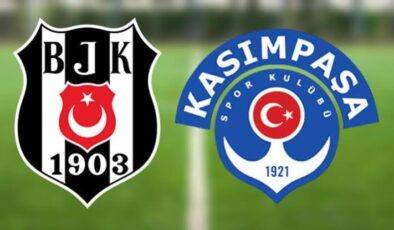 Beşiktaş, İstanbul derbisinde Kasımpaşa’ yı konuk edecek