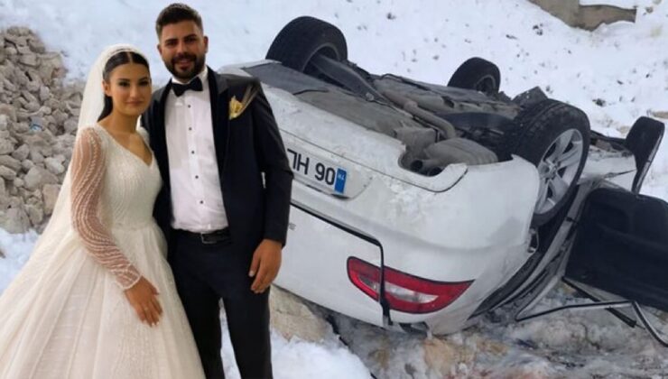 Düğün yolundaki kazada genç öğretmen Gamze Aras hayatını kaybetti