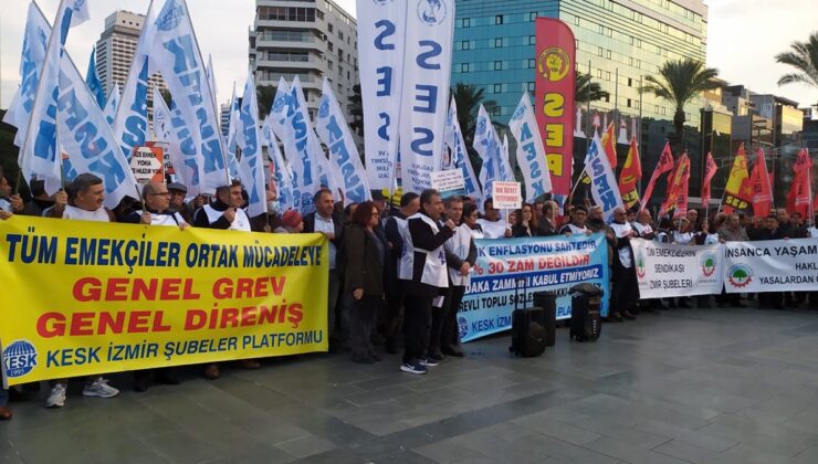 KESK, yüzde 30’ luk zammı protesto etti