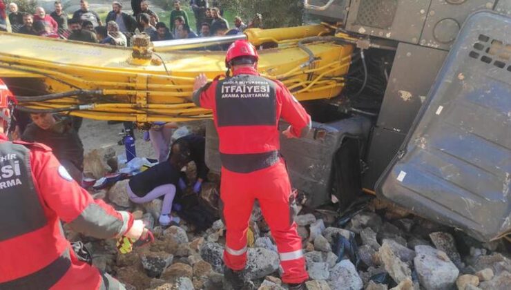 Devrilen kepçe bir kişiyi hayattan kopardı