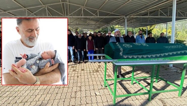 Bebeği doğduğu gün ölen eğitimci toprağa verildi