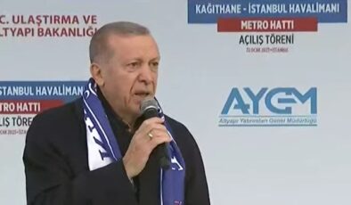 Havalimanı Metrosu’ nun açılışını yapan Cumhurbaşkanı Erdoğan: Bu şehri kimsenin insafına bırakmayacağız