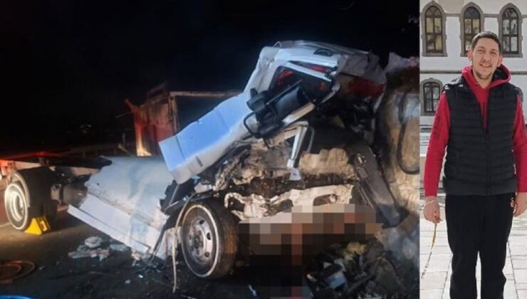 Kamyon duvara çarptı: 1 kişi öldü, 1 kişi yaralandı