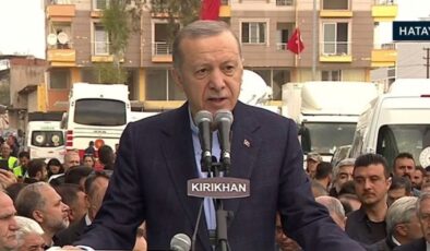 Cumhurbaşkanı Erdoğan, Hatay’ da halka hitap etti