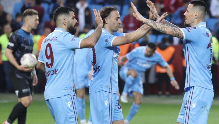 Trabzonspor, güçlü rakibini rahat geçti