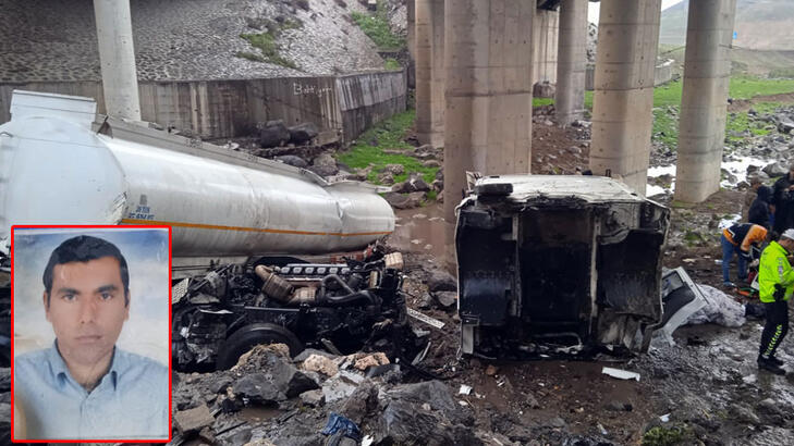Tanker köprüden uçtu: 1 kişi öldü, 1 kişi yaralandı