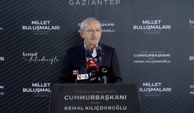 Kılıçdaroğlu, Gaziantep’ te konuştu