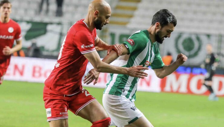 Konya’ da karşılıklı gollerle puanlar paylaşıldı