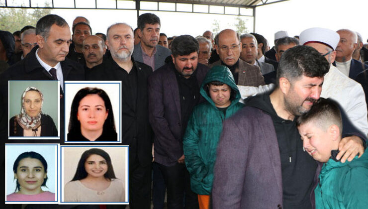 4 kader arkadaşı öğretmen son yolculuğa uğurlandı