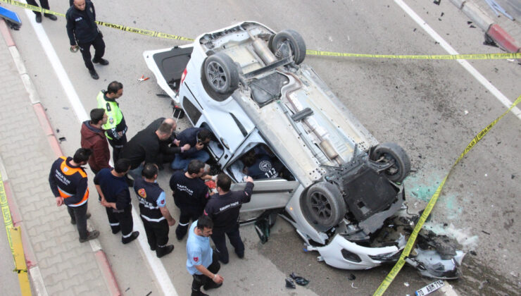 Karaman’ da feci kaza: 2 kişi öldü, 1 kişi yaralandı