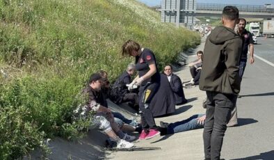 Kuzey Marmara Otoyolu Çatalca mevkiinde kaza: Çok sayıda yaralı var