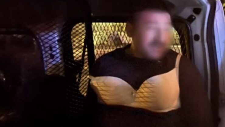 Denizli’de, çarşaf giyip, makyaj yapıp, sütyen takarak gezen şüpheli bakın kim çıktı?