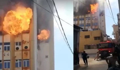 Adana’da yangın ve patlama paniği
