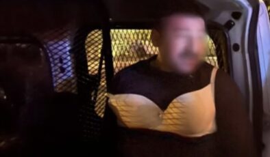 Denizli’de bir garip olay: Çarşaflı şüpheli sütyenli, makyajlı erkek çıktı