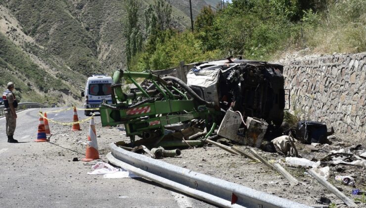 Beton mikserinin freni patladı: 2 kişi hayatını kaybetti