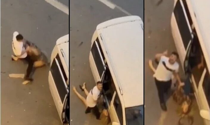 Kadını bayıltana kadar dövdü! Herkesi tehdit etti, elini kolunu sallayarak gitti
