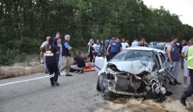Tekirdağ’da feci kaza: 1 kişi öldü, 2 kişi yaralandı