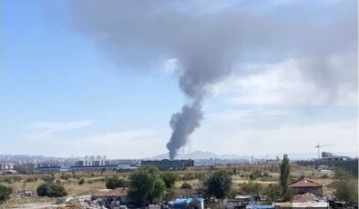 Ankara Sanayi Sitesi’nde bir fabrika yangın çıktı