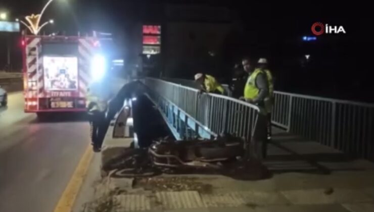 Motosikletli 2 kişi köprüden düştü: 1 kişi öldü, 1 kişi yaralandı