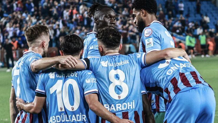 Trabzonspor, zorladığı maçta 3 puanla ayrıldı