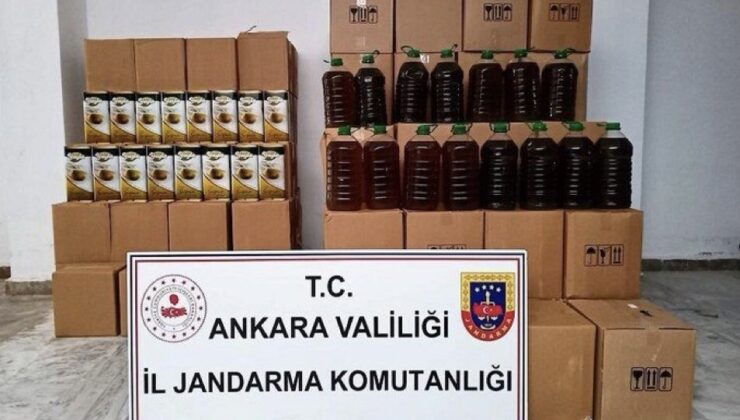 Ankara’da 1,5 ton kaçak zeytinyağı ele geçirildi