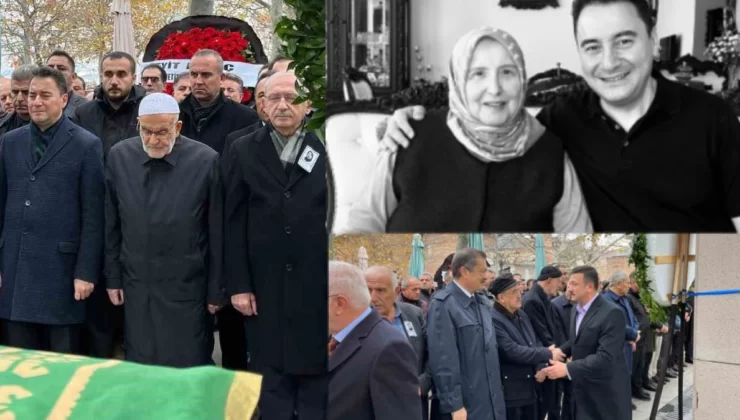 Ali Babacan annesini son yolculuğuna uğurladı
