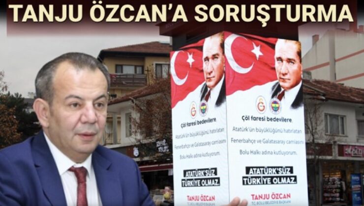 Tanju Özcan bu seferde Atatürk istismarcılığına başladı