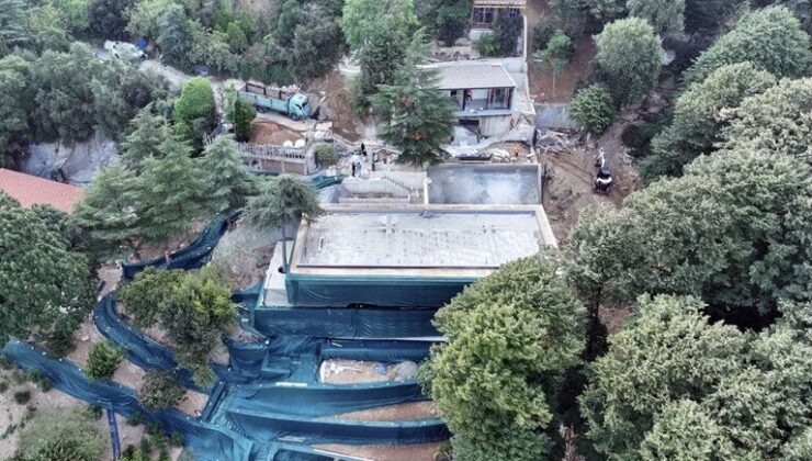 İstanbul Vaniköy’deki kaçak yapılar yıkıldı