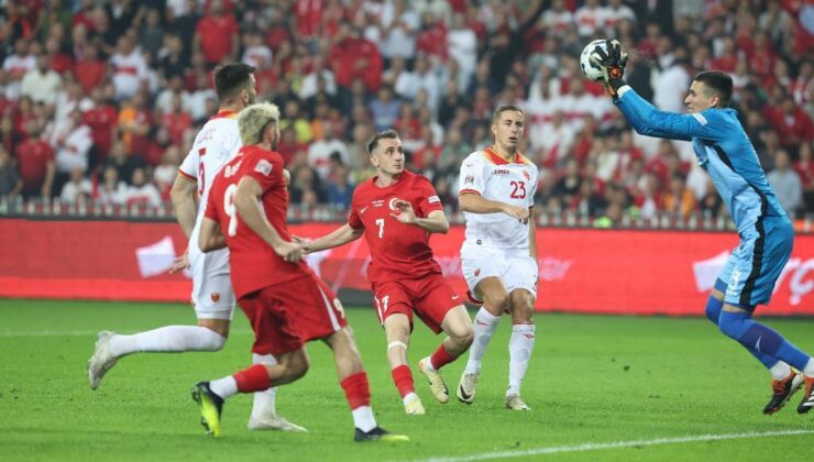 Türkiye, Karadağ’ı tek golle geçerek liderliğini puan farkı ile devam ettirdi