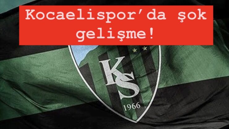 Kocaelispor yine karıştı!