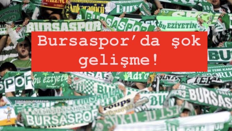 Bursaspor’da şok gelişme! Başkan Enes Çelik’ten açıklama