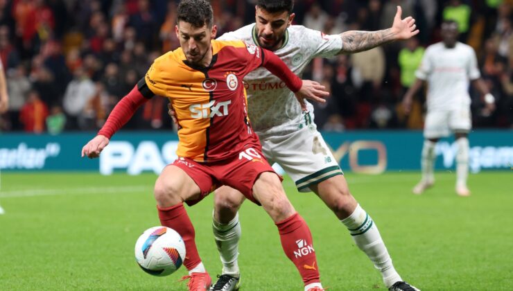 Avrupa yorgunu Galatasaray, Konyaspor’u geçerken zorlandı