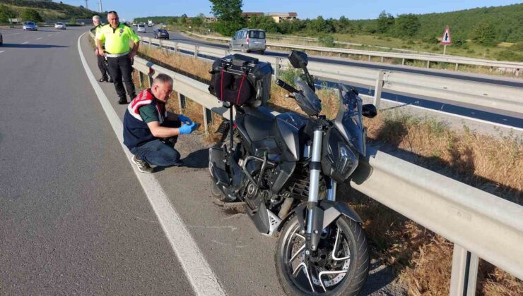Bariyere çarpıp sürüklenen motosiklet sürücüsü hayatı kaybetti