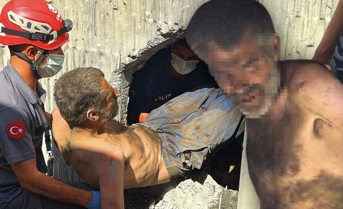 Tünelde günlerce mahsur kalan vatandaş, duvar delinerek çıkarıldı