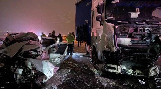 Erzurum’daki feci kazada 4 kişi hayatını kaybetti