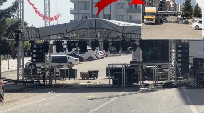 DEM’li belediyenin konserinde Türk bayrağı krizi