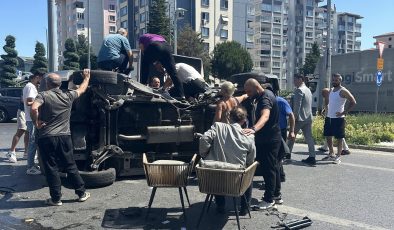 Büyükçekmece’de meydana gelen kazada 1’i ağır 4 kişi yaralandı