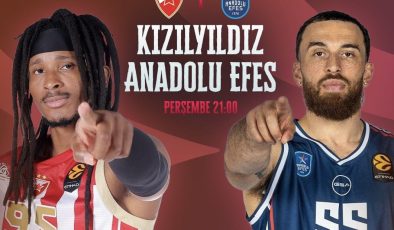 Euroleague üçüncü hafta mücadelesi başlıyor: Kızılyıldız – Anadolu Efes karşılaşması saat kaçta başlıyor, hangi kanaldan yayınlanacak? Maçı canlı izle