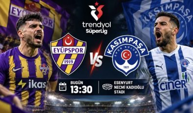 Esenyurt’ta İstanbul derbisi başlıyor: Eyüpspor – Kasımpaşa karşılaşması saat kaçta başlayacak, hangi kanaldan yayınlanacak? Maçı canlı izle